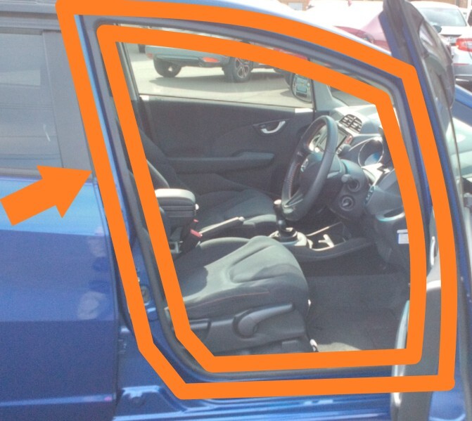 新品未使用 純正 ホンダ フィット RS GE8 GE9 フロントドア オープニングトリム ウェザーストリップ 左右セット ラバー モール H1427-1拍卖