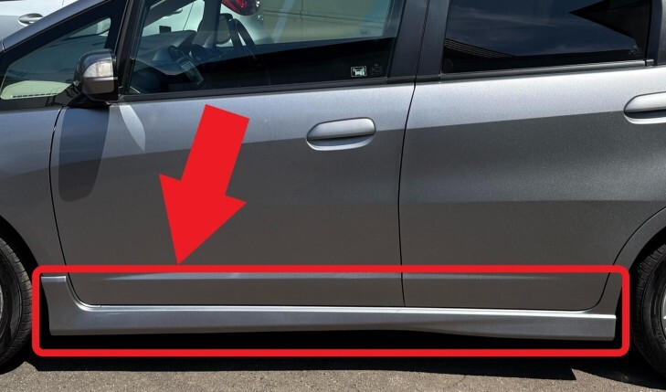 新品未使用 純正 ホンダ フィット RS GE8 GE9 サイドガーニッシュ サイドスカート サイドシル 左右セット 外装 H1449-1拍卖