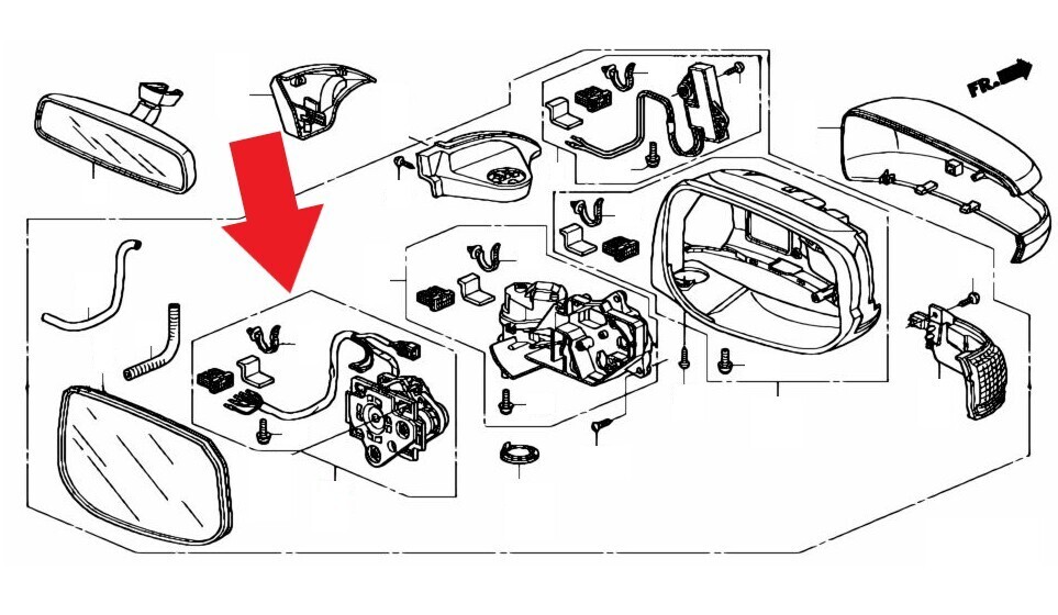 新品 純正 ホンダ フィット RS GE8 GE9 サイドミラー ターン アクチュエーター 右 モーター ドアミラー 電装 H1451-1拍卖