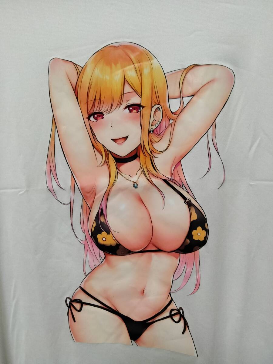 ■新品 セクシー水着圧着プリント喜多川海夢ポリエステルTシャツ サイズM拍卖
