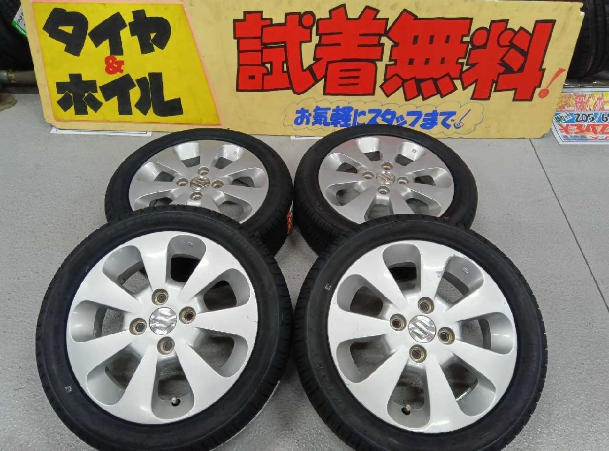 スズキ パレット純正/新品タイヤ14インチ4本組 165/55R14 ワゴンR MRワゴンにも 岩槻拍卖