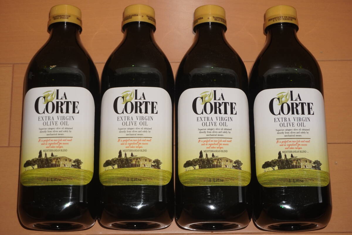 ◎高品質!エクストラバージンオリーブオイル 4本セット 4000ml(1000ml×4)イタリア ラ・コルテ◎拍卖