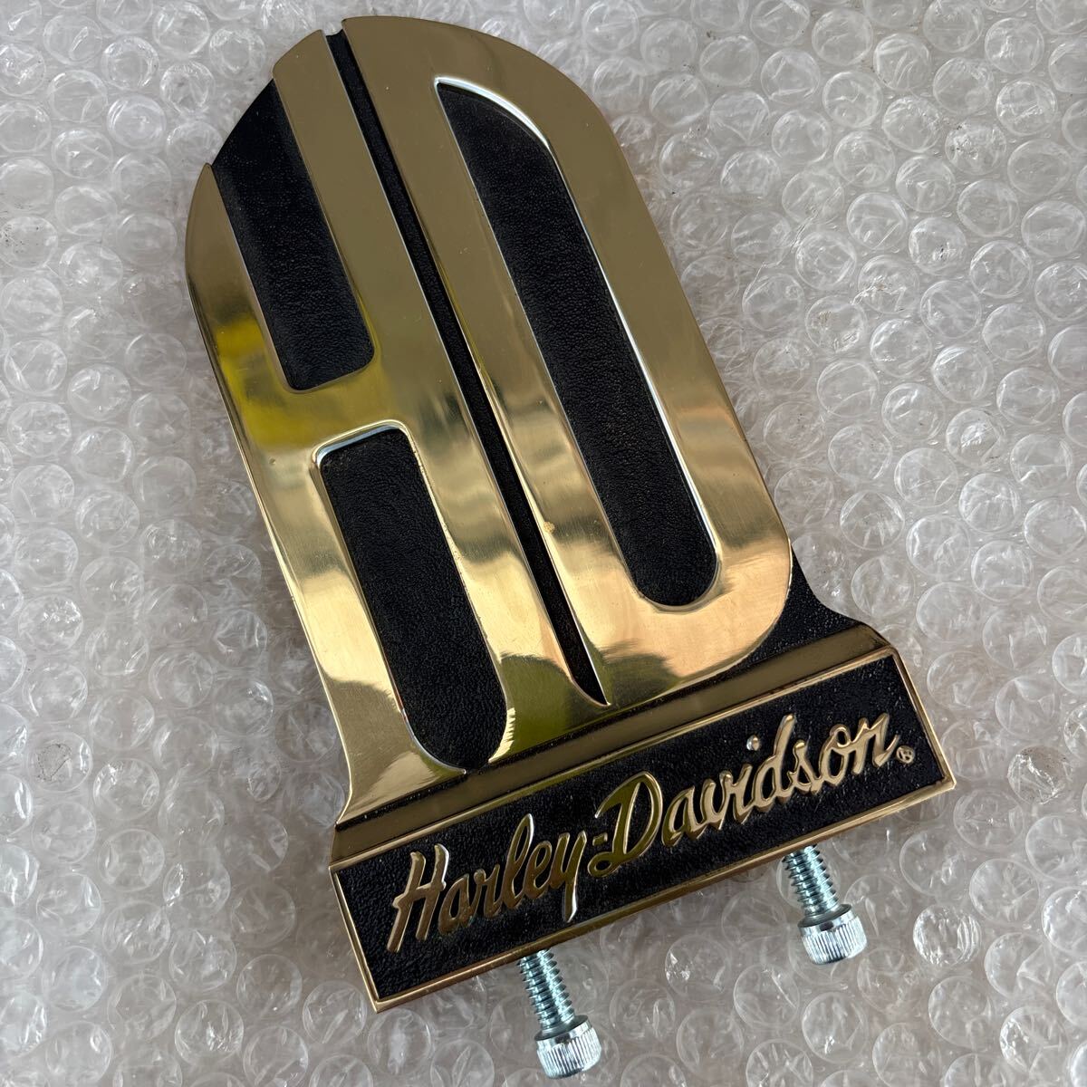 美品 ハーレー シーシーバー インサート ビンテージ ショベル アイアン スポーツスター エンブレム 純正 エボ ラゲッジラック xlh1200拍卖