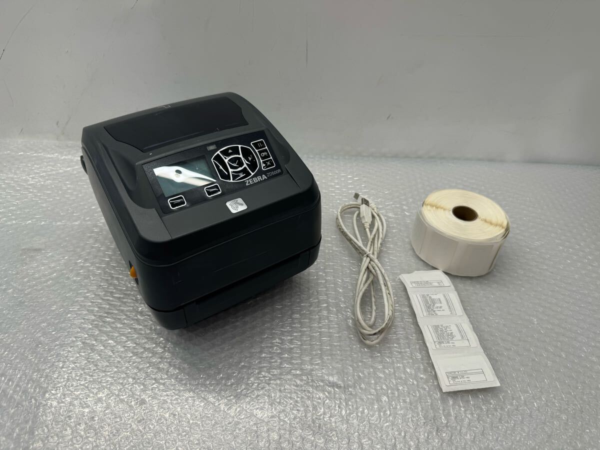 S3896) ZEBRA ゼブラ ZD500R RFIDプリンタ データ線付き 動作確認(庚1)拍卖