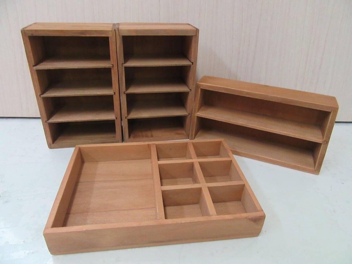 【7-32】インテリア小物 4点まとめ 小物入れ 小型棚 木製 アクセサリー収納 ナチュラル雑貨 木質拍卖