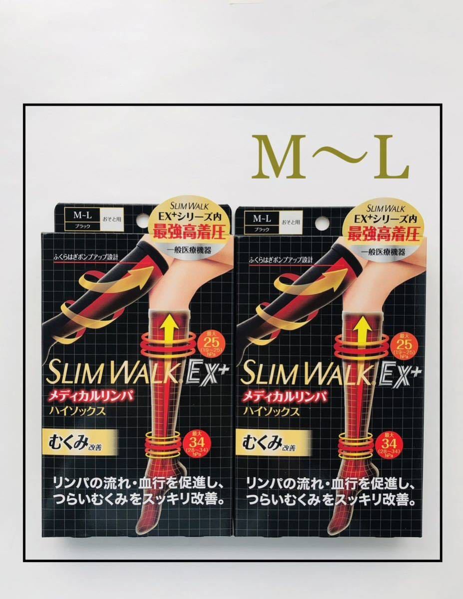 ヤフオク出品☆【新品 M〜L】スリムウォーク メディカルリンパ ハイソックス拍卖