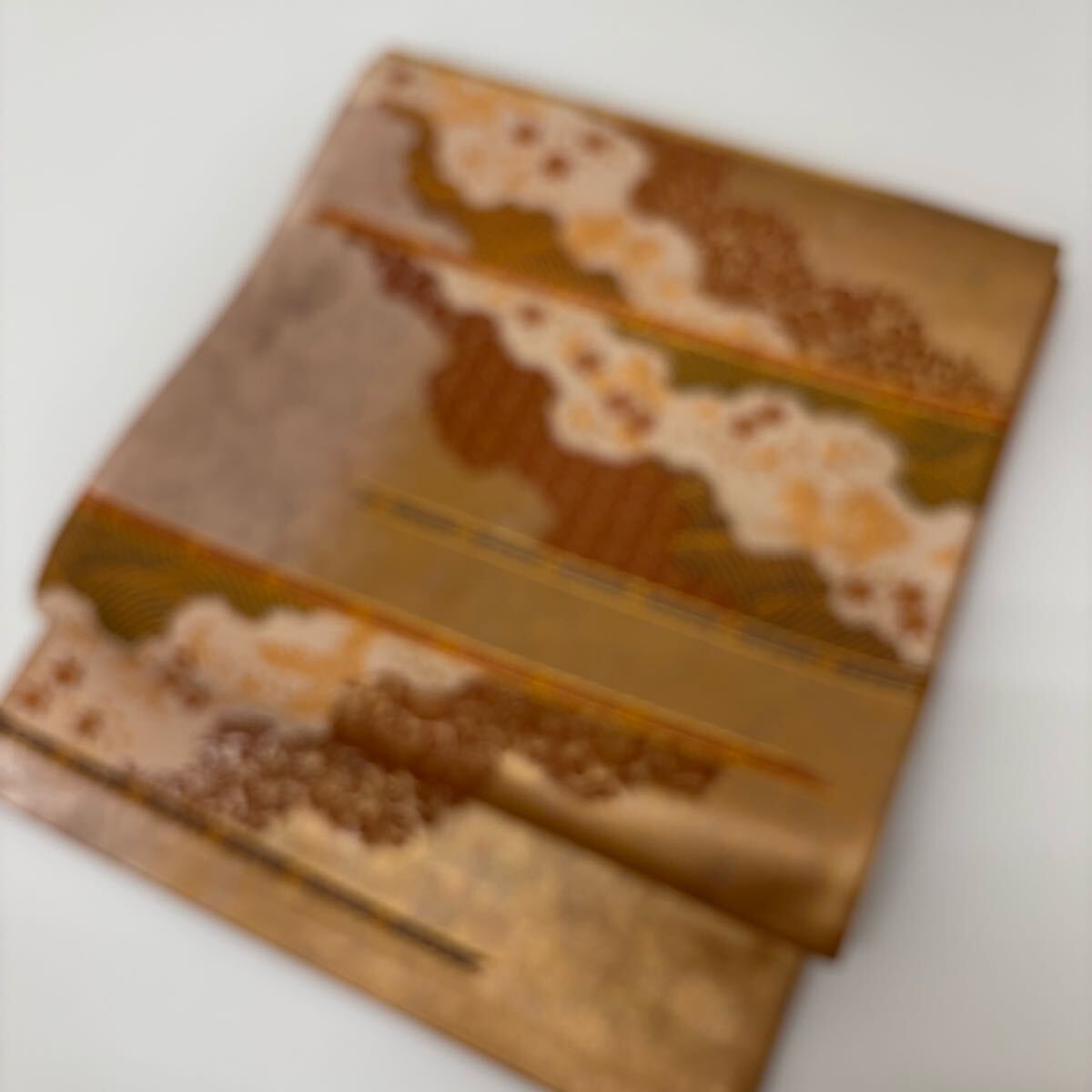 袋帯 金彩 名物裂 上品な加工 正絹 W-2005拍卖