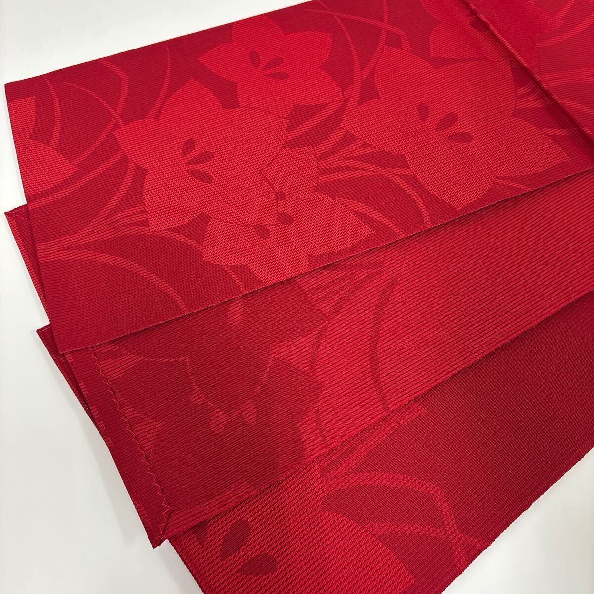 夏帯 名古屋帯 絽 縦絽 織り出し 洗える着物 化繊 W-2510拍卖