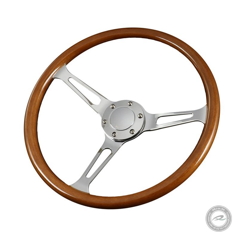 注目!ウッド&ポリッシュステアリング 37.5Φ 大口径「N375W」拍卖
