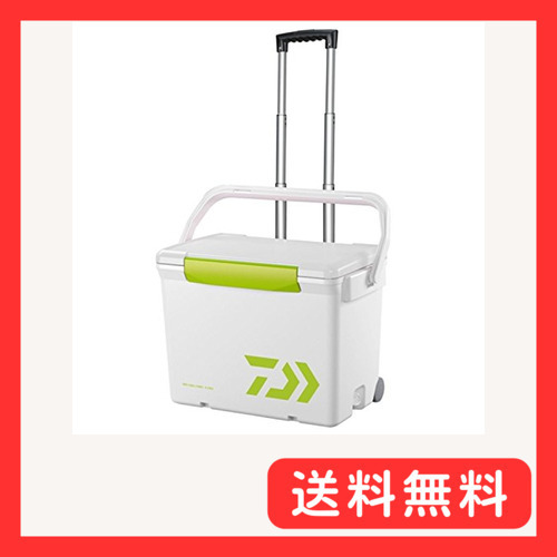 ダイワ(DAIWA) クーラーボックス シークールキャリー2 S2500 ホワイト/ライトグリーン 釣り 25リットル拍卖