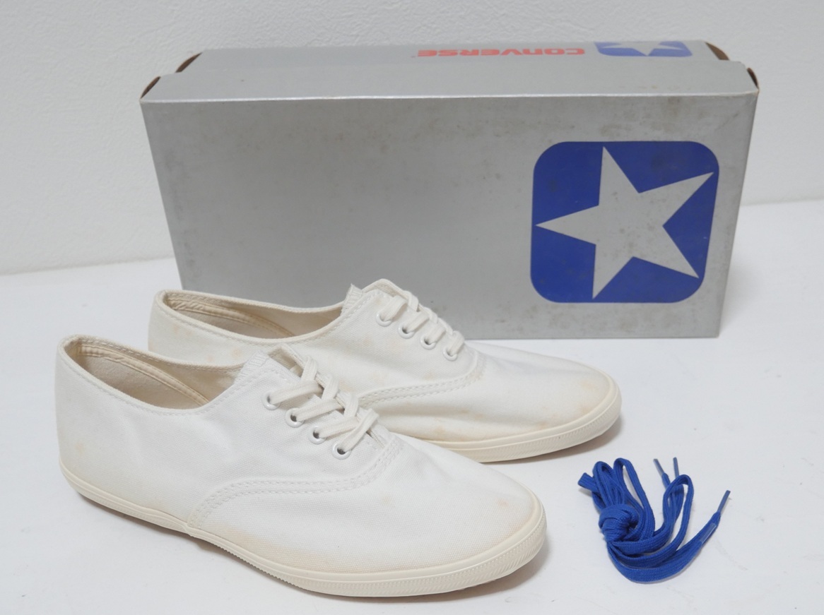 デッドストック 90s 日本製 コンバース アベニュー 白 22cm レディース ビンテージ 未使用品拍卖