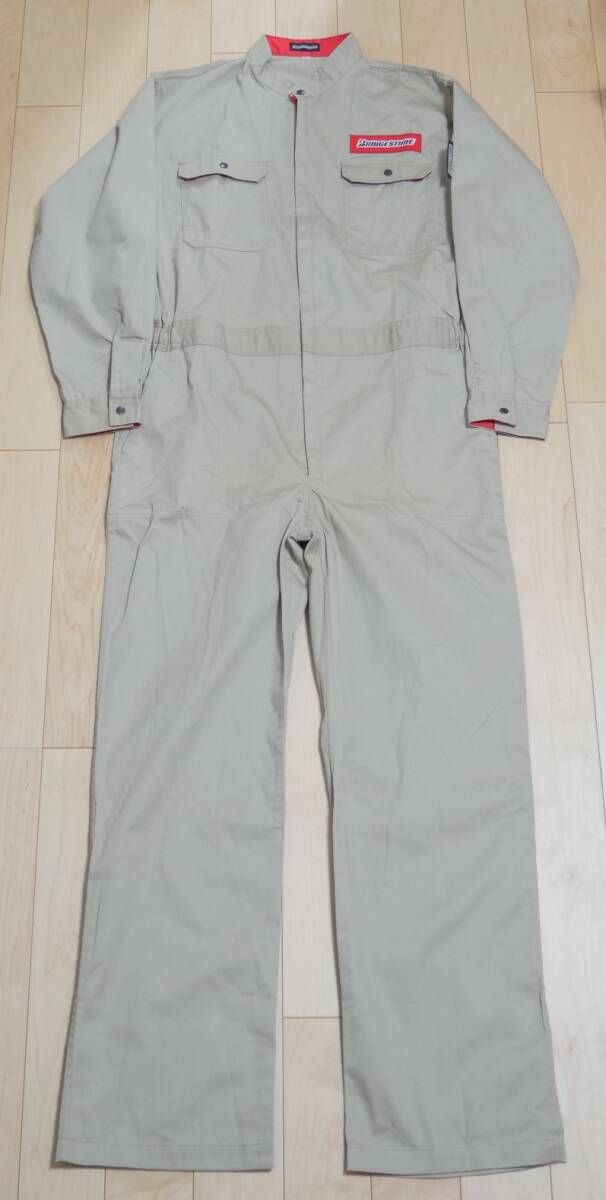 美品 BRIDGESTONE ブリヂストン オールインワン ベージュ XL ツナギ拍卖