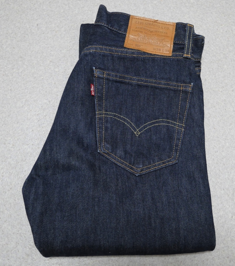 米国製 LEVI'S 00505-1524 505 BIG E デニムパンツ 紺 W28 ジッパーフライ アメリカ製 USA製 リーバイス拍卖