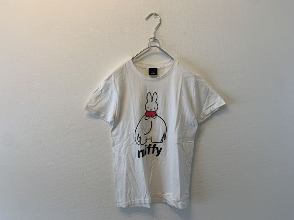 ミッフィー miffy Tシャツ 半袖シャツ 白 ロゴ ウサギ拍卖
