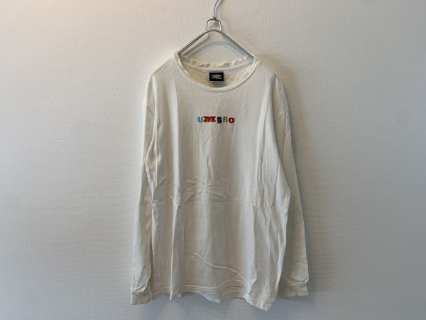 UMBRO アンブロ ロンT サッカー 長袖Tシャツ 白 ホワイト拍卖