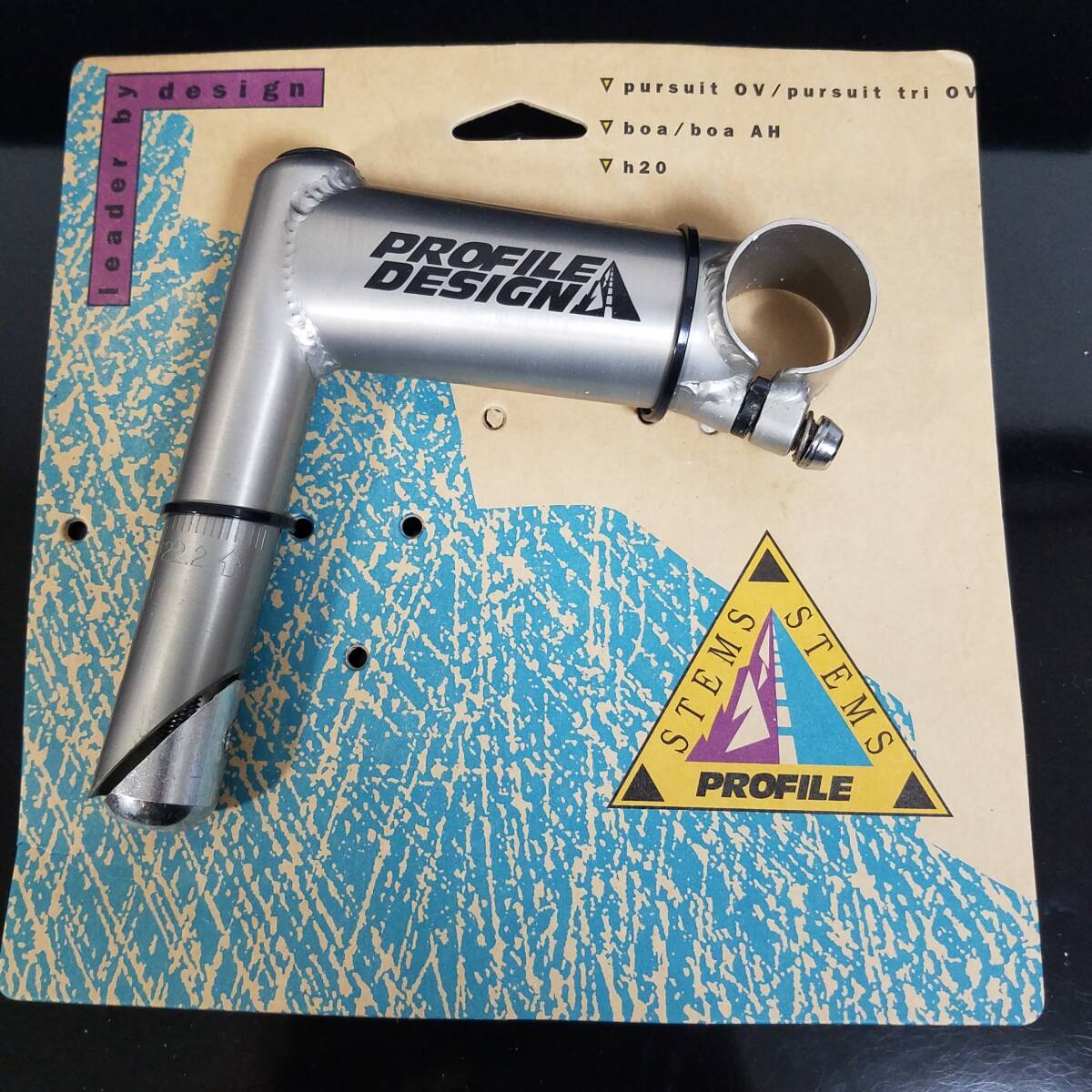 プロファイル パシュート1インチ Triathrori ねじ切 軽量 Cr-Mo ステム TIG 100㎜ ф22.2 PROFILE DESIGN ステム 未使用品拍卖