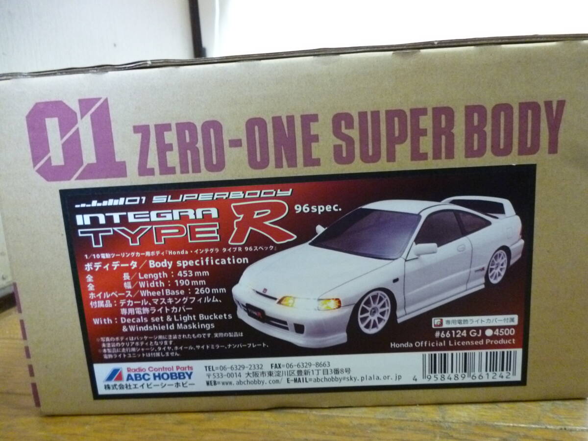◇保管品 欠品有 ABC HOBBY 01 スーパーボディ HONDA ホンダ INTEGRA インテグラ DC2 タイプR 96スペック 1/10スケール拍卖
