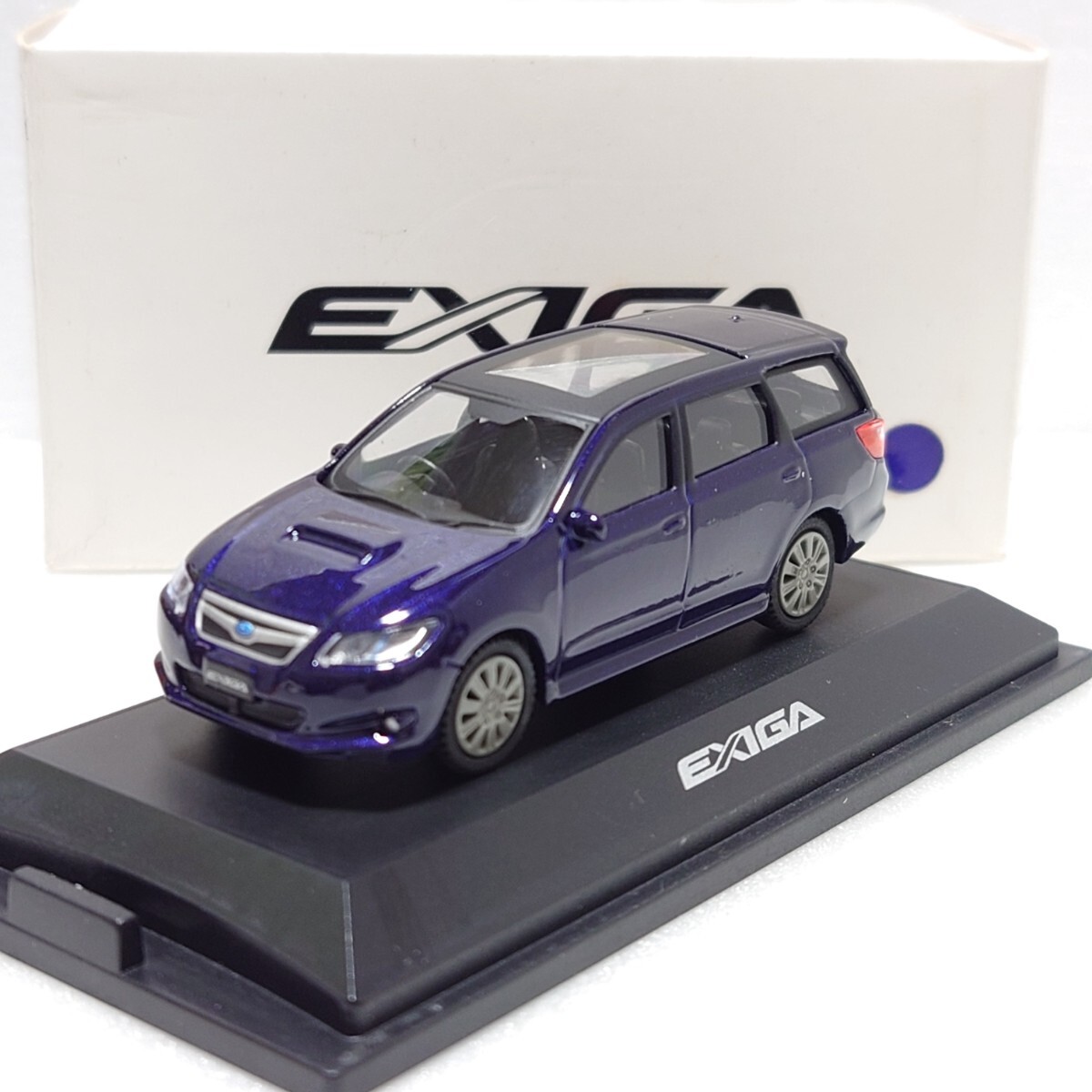 ディーラー販促 1/64 スバル エクシーガ 青系 非売品 SUBARU EXIGA ダークブルー拍卖