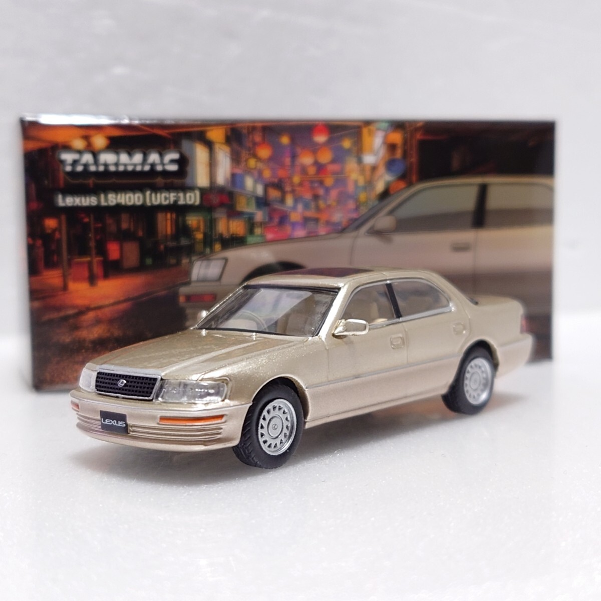 Tarmac 1/64 レクサス LS400 UCF10 トヨタ セルシオ ターマックワークス シャンパンベージュメタリック拍卖