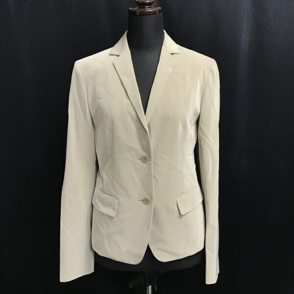 カルバンクライン/CK Calvin Klein★春夏ブレザージャケット【2/158-166cm/レディースM/ベージュ】2つボタン/背抜き/テーラード◆BH751拍卖