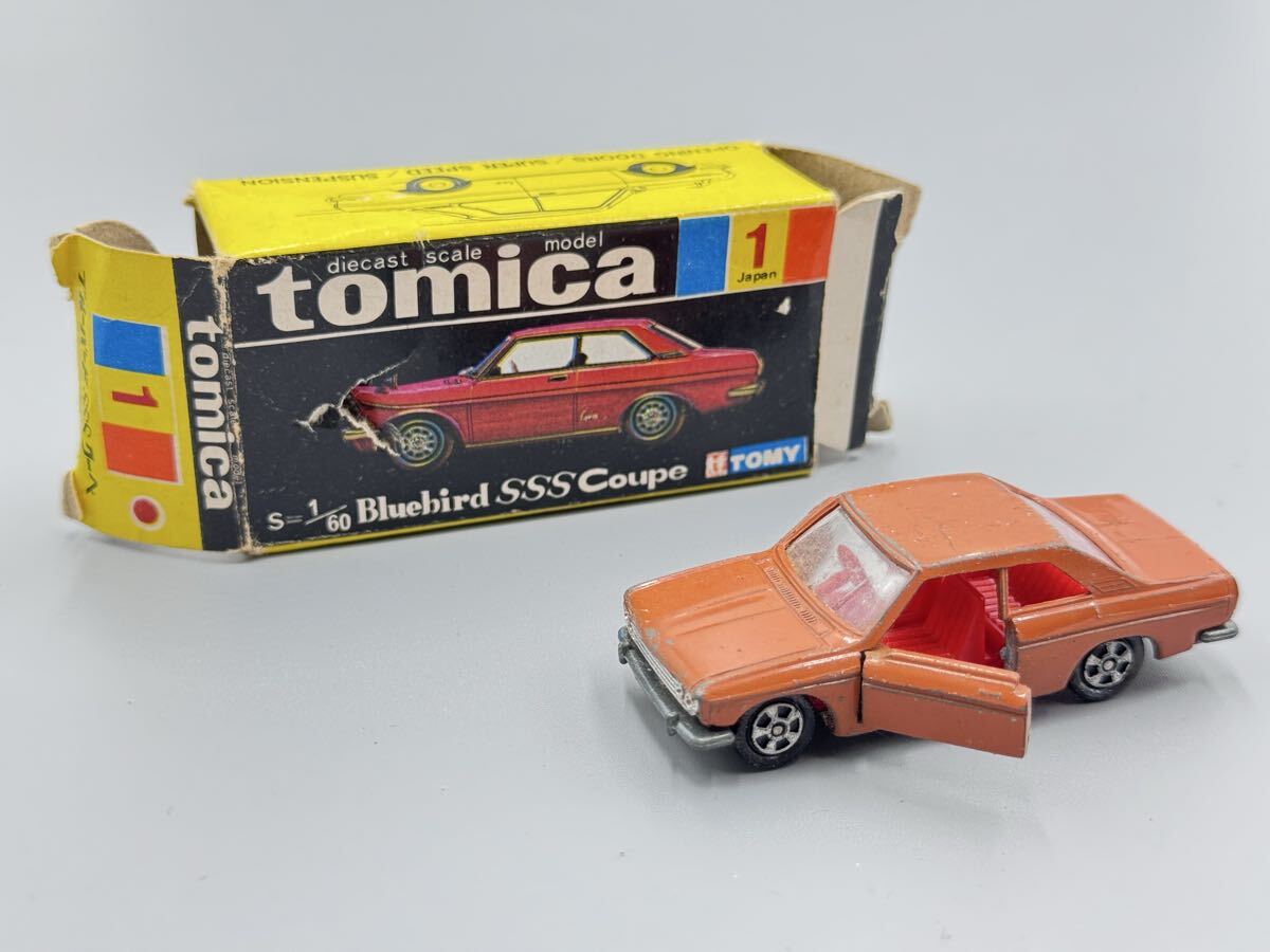 26-21 当時物 ヴィンテージ ビンテージ tomica トミカ 黒箱 1 ブルーバード SSS クーペ拍卖