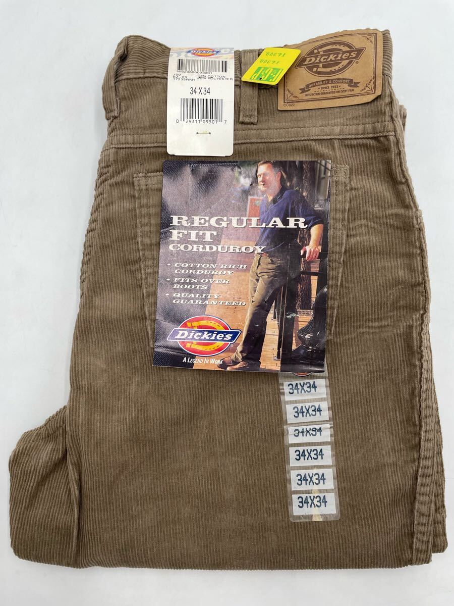 722-18★ 90s USA製 コーデュロイ ワークパンツ サイズ34×34 / Dickies ディッキーズ 90年代 アメリカ製 ビンテージ ★拍卖