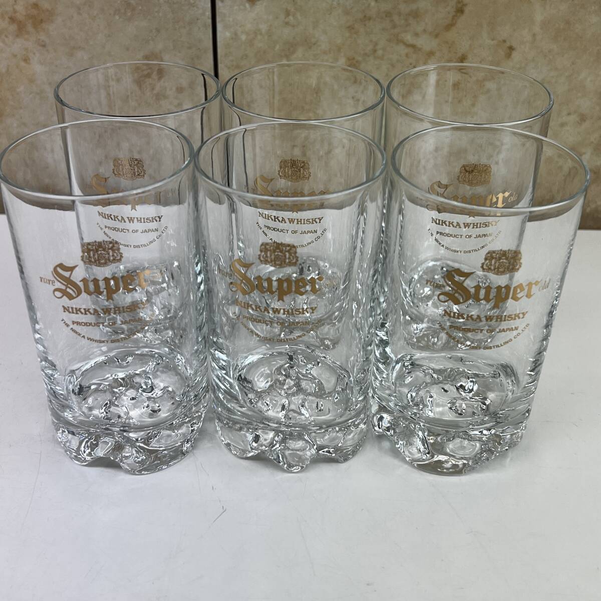 【中古】スーパーニッカ ウィスキータンブラー当時品 6個セット拍卖