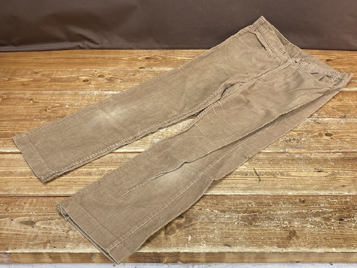 【OV-0166】ヴィンテージ Levi's 白タブ リーバイス 519-1523 ボタン裏刻印 3 コーデュロイ パンツ ベージュ系 同梱可【千円市場】拍卖