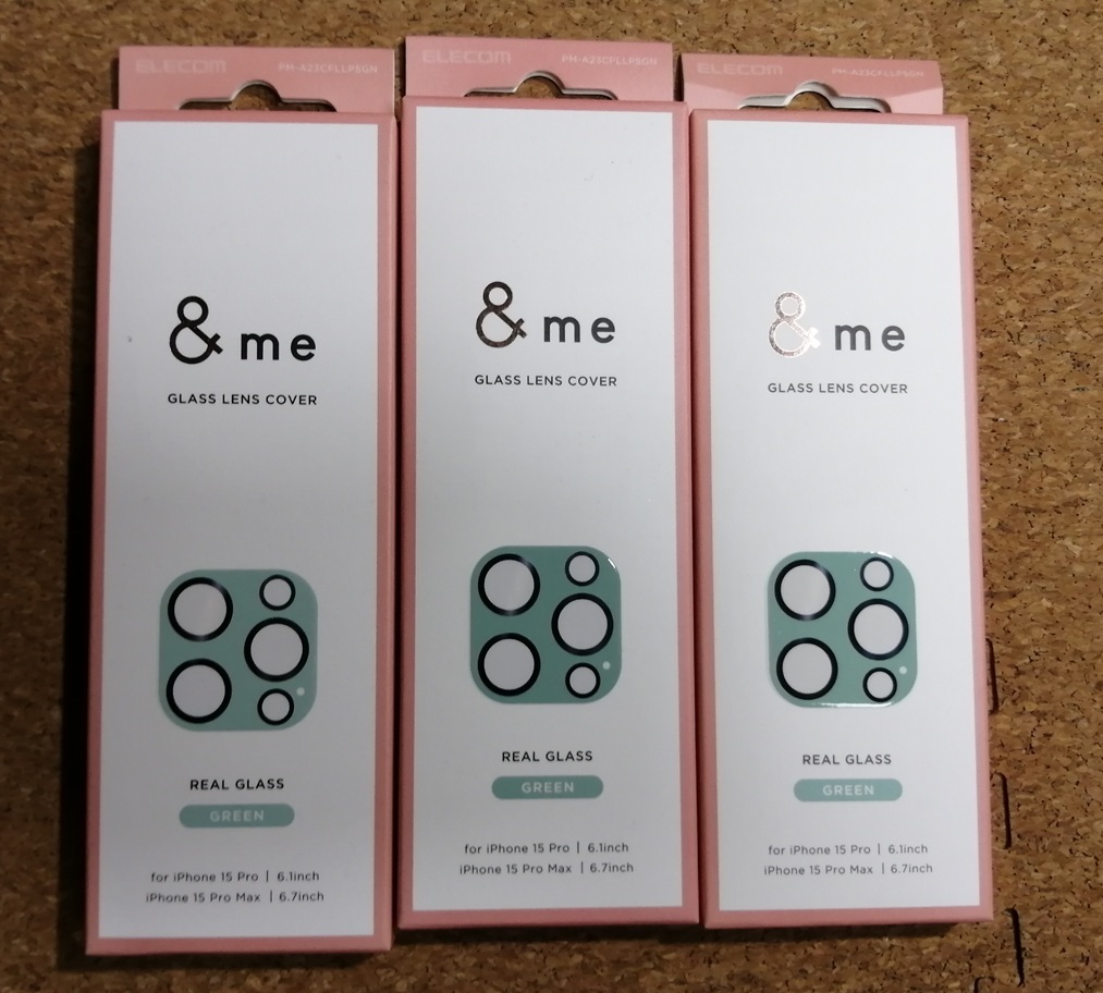 【3個】エレコム iPhone 15 Pro / 15 Pro Max &me カメラレンズカバー グリーン PM-A23CFLLP5GN 4549550309981 拍卖