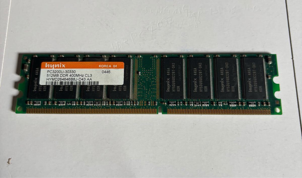 512MB DDR 400MHz CL3PC3200U-30330 hunix拍卖