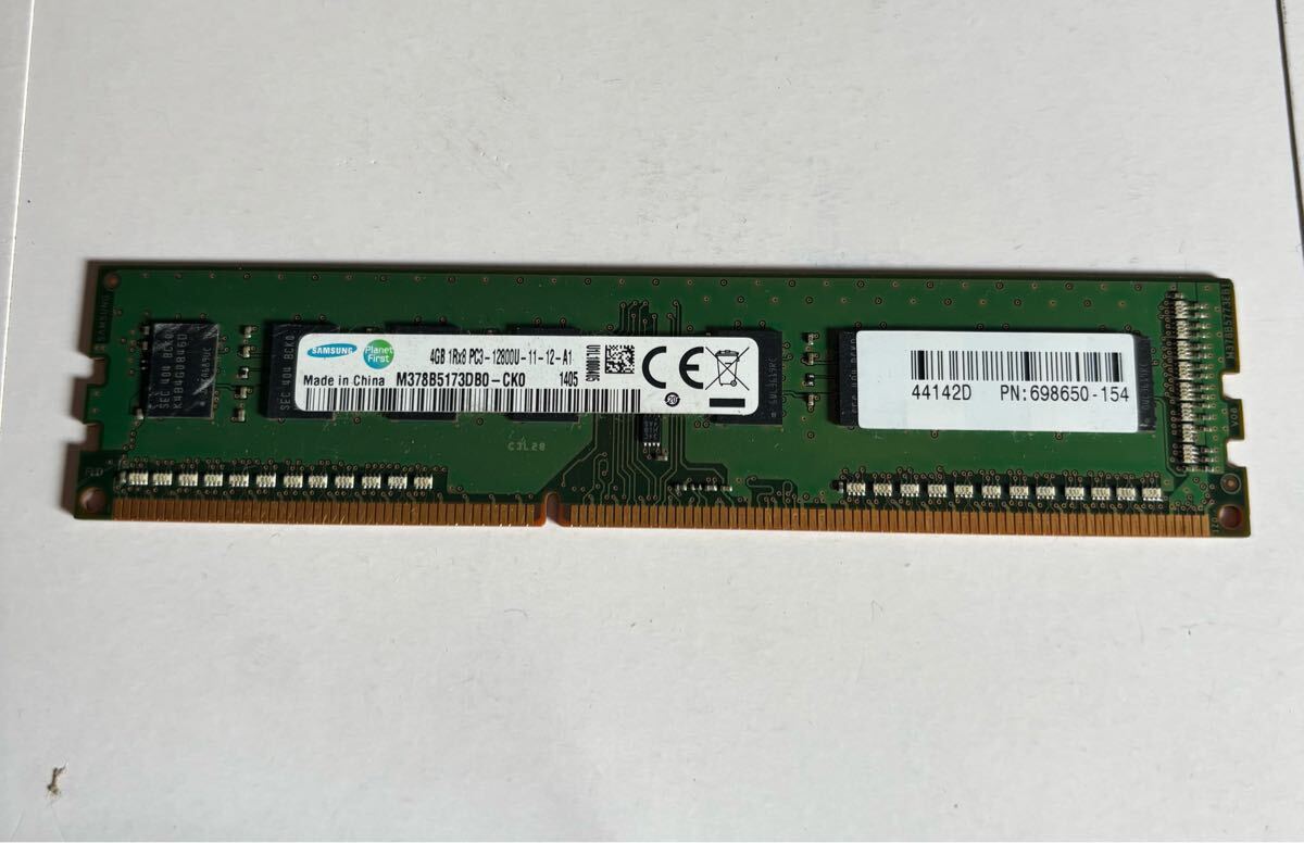 4GB 1Rx8 PC3 - 12800U - 11 - 12- A1 SAMSUNG拍卖