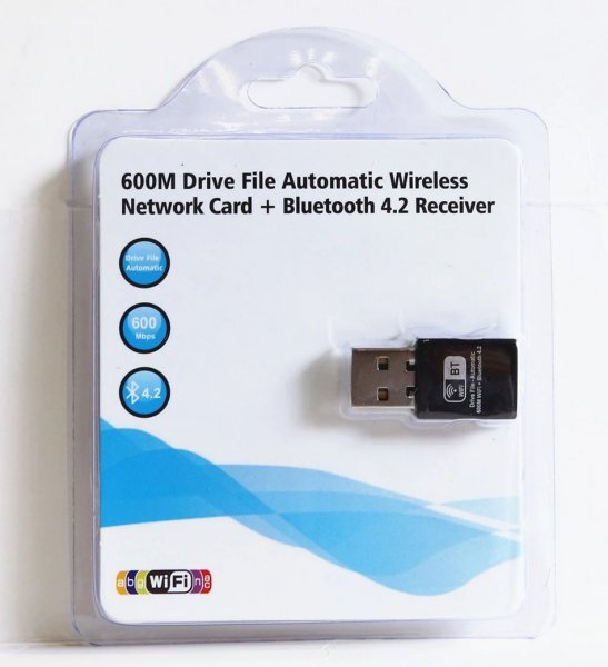 600M Drive File Automatic WirercssNetwork Card + Bluetooth 4.2 Receiver USB_拍卖