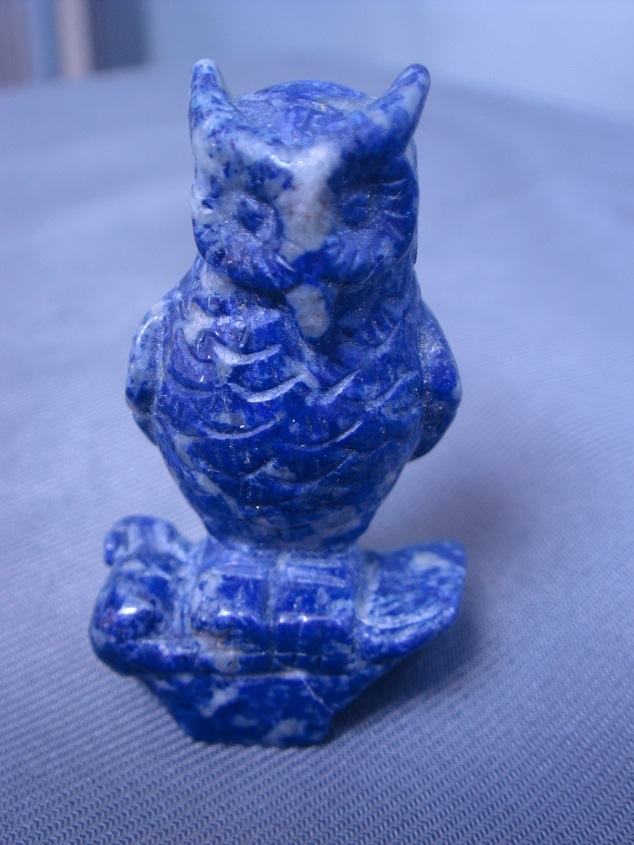 ☆風水,極上品,天然6A級ラピスラズリ梟フクロウ置物☆最後一品拍卖