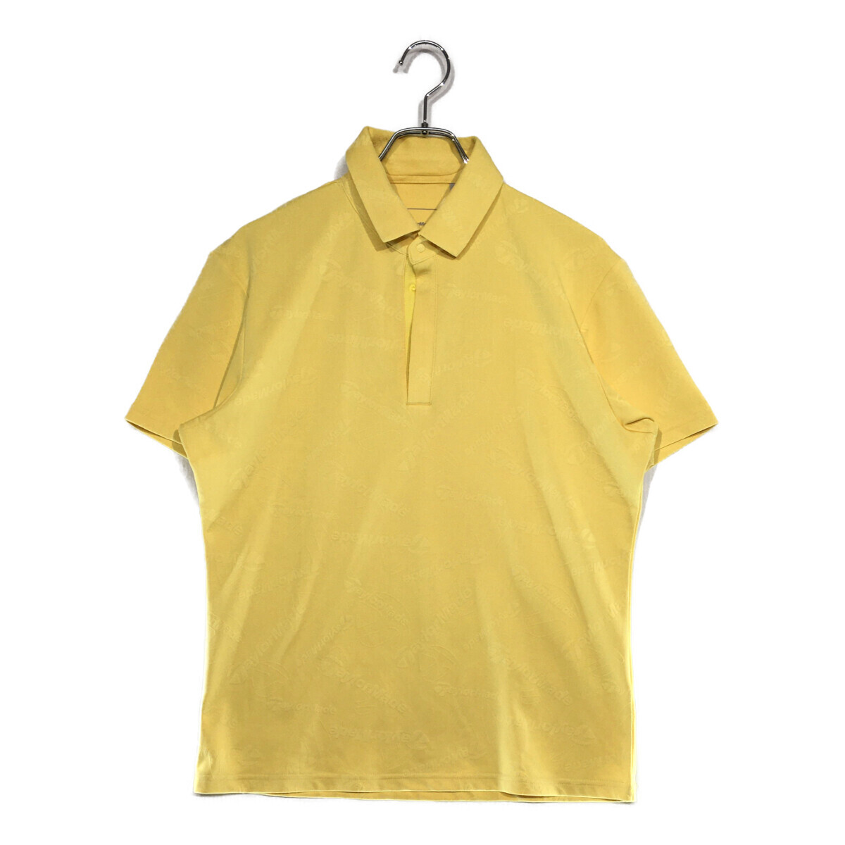 coco 中古【値下げ】 テーラーメイド Taylor Made メンズ 半袖ポロシャツ M 黄 イエロー 総柄 レターパックプラス発送可 99538拍卖