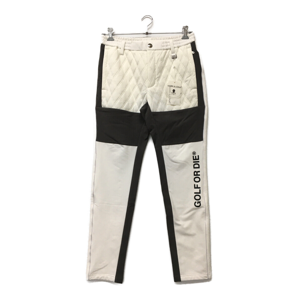 coco 未使用品【SALE】マークアンドロナ MARK&LONA メンズ パンツ 48(L) 白×グレー 2024年秋冬 中綿 裏起毛 K012634拍卖