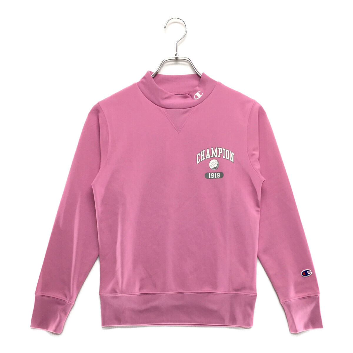 coco 中古【SALE】チャンピオンゴルフ Champion レディース 長袖シャツ S ピンク モックネック レターパックプラス発送可 98411拍卖