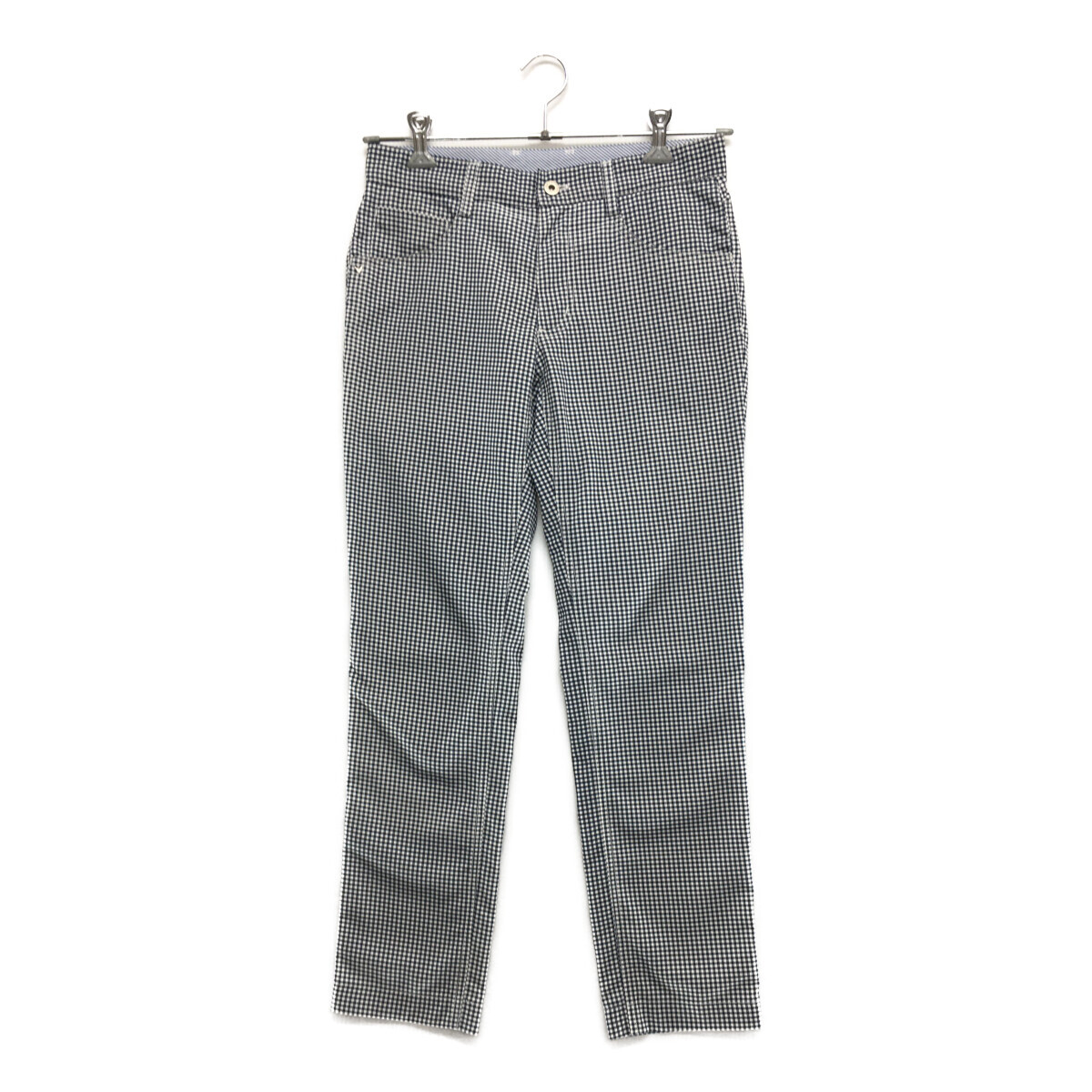 coco 中古【SALE】キャロウェイ Callaway メンズ パンツ S 紺×白 薄手 ギンガムチェック レターパックプラス発送可 98519拍卖