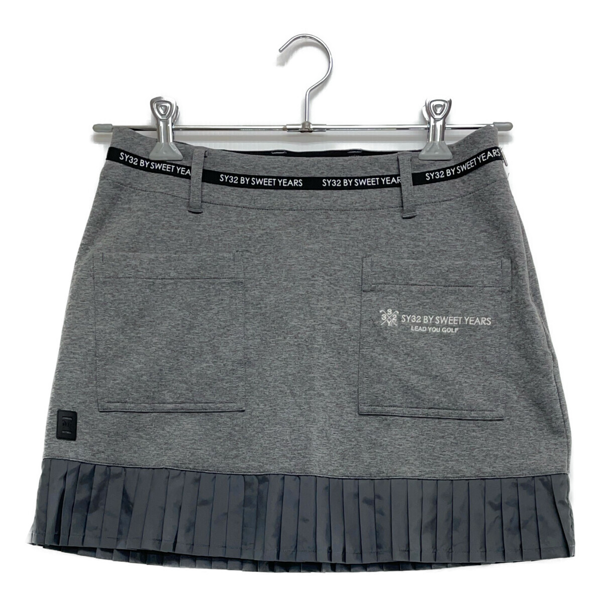 coco 中古【SALE】エスワイサーティトゥバイスィートイヤーズ SY32 レディース スカート L グレー薄手 プリーツ ネコパケ発送可 98672拍卖