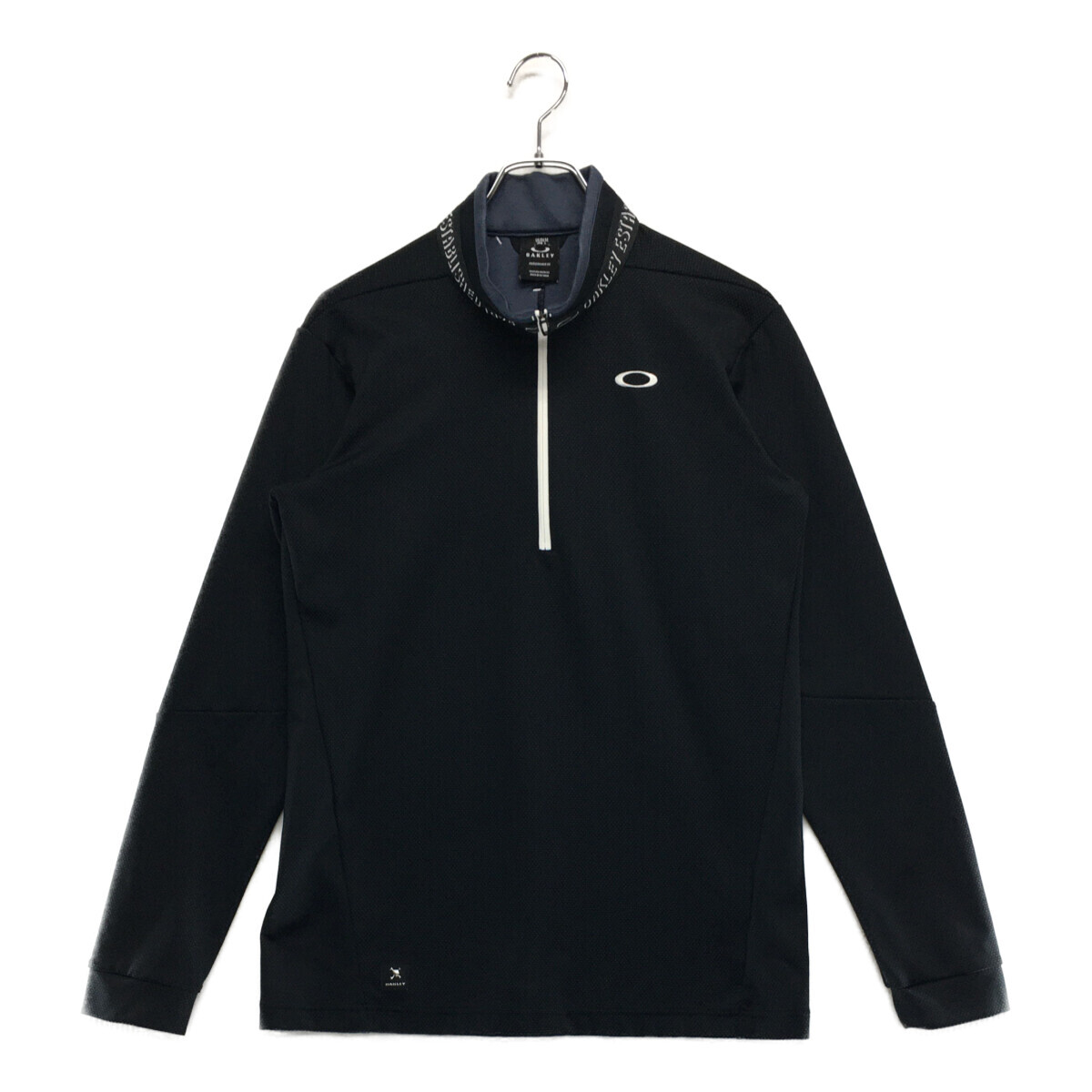 coco 中古【SALE】オークリー OAKLEY メンズ 長袖シャツ L 黒×紺 ハーフジップ レターパックプラス発送可 98474拍卖