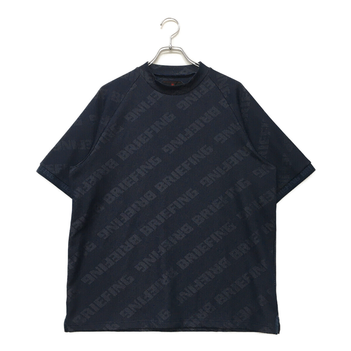 coco 中古 【SALE】ブリーフィング メンズ 半袖シャツ L ネイビー モックネック ストレッチ 2024春夏 レターパックプラス発送可K5176拍卖