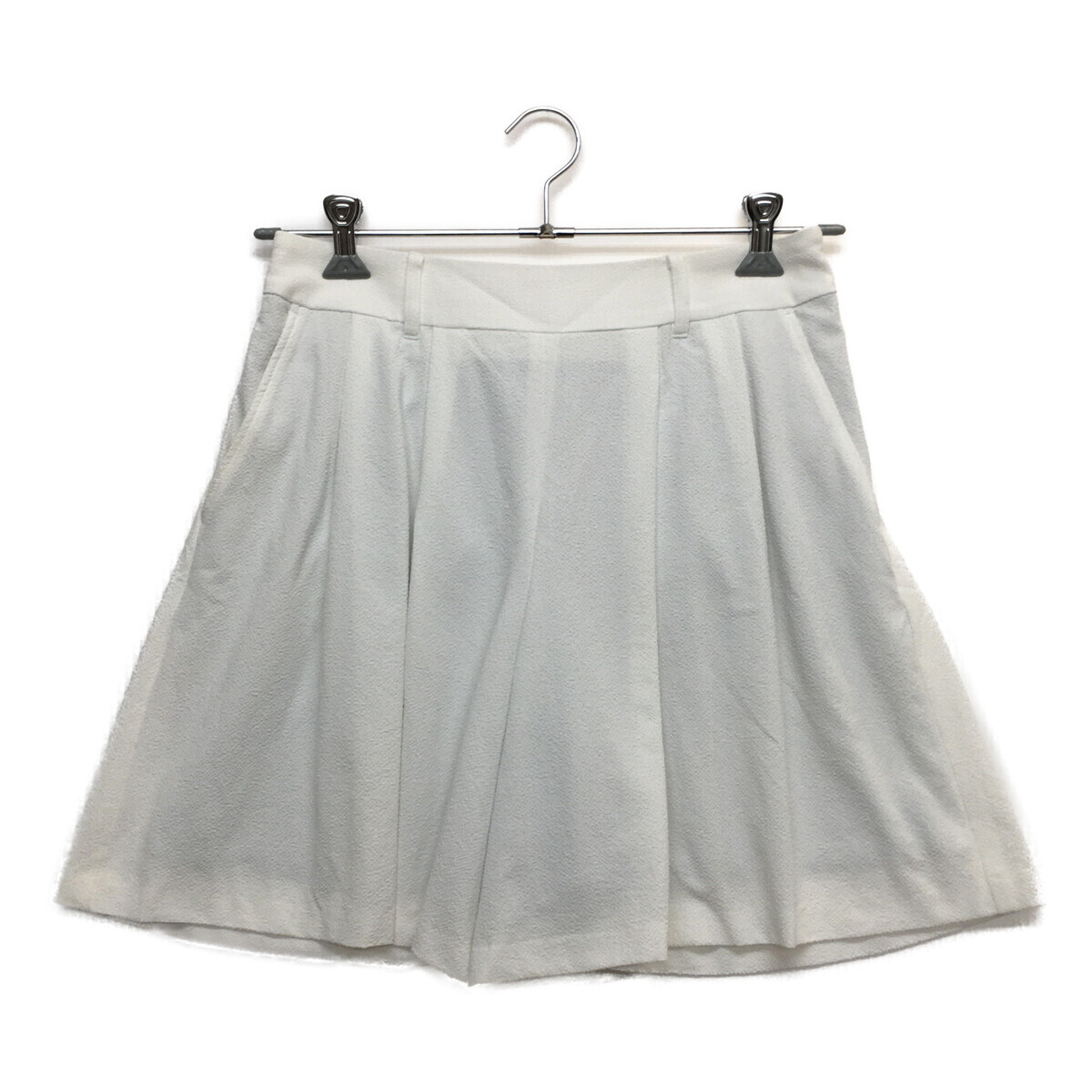 coco 中古【SALE】 ゾーイ ZOY レディース ショートパンツ 38(M) 白 キュロット 裏地付き 春夏向け レターパックプラス発送可 90341拍卖