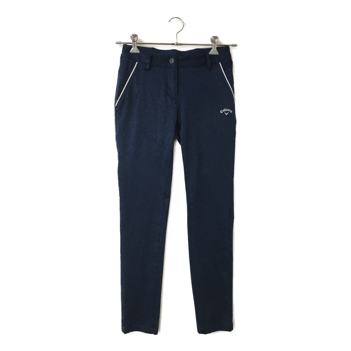 coco 中古【SALE】 キャロウェイ Callaway レディース パンツ S 紺 ネイビー ストレッチ 裏微起毛 レターパックプラス発送可 86844拍卖
