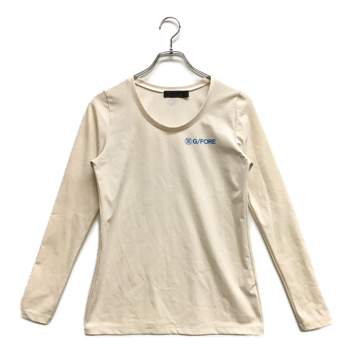 coco 中古【SALE】 ジーフォア G/FORE レディース 長袖シャツ 38(M) 系 オフホワイト クルーネック インナー ネコパケ発送可 91546拍卖