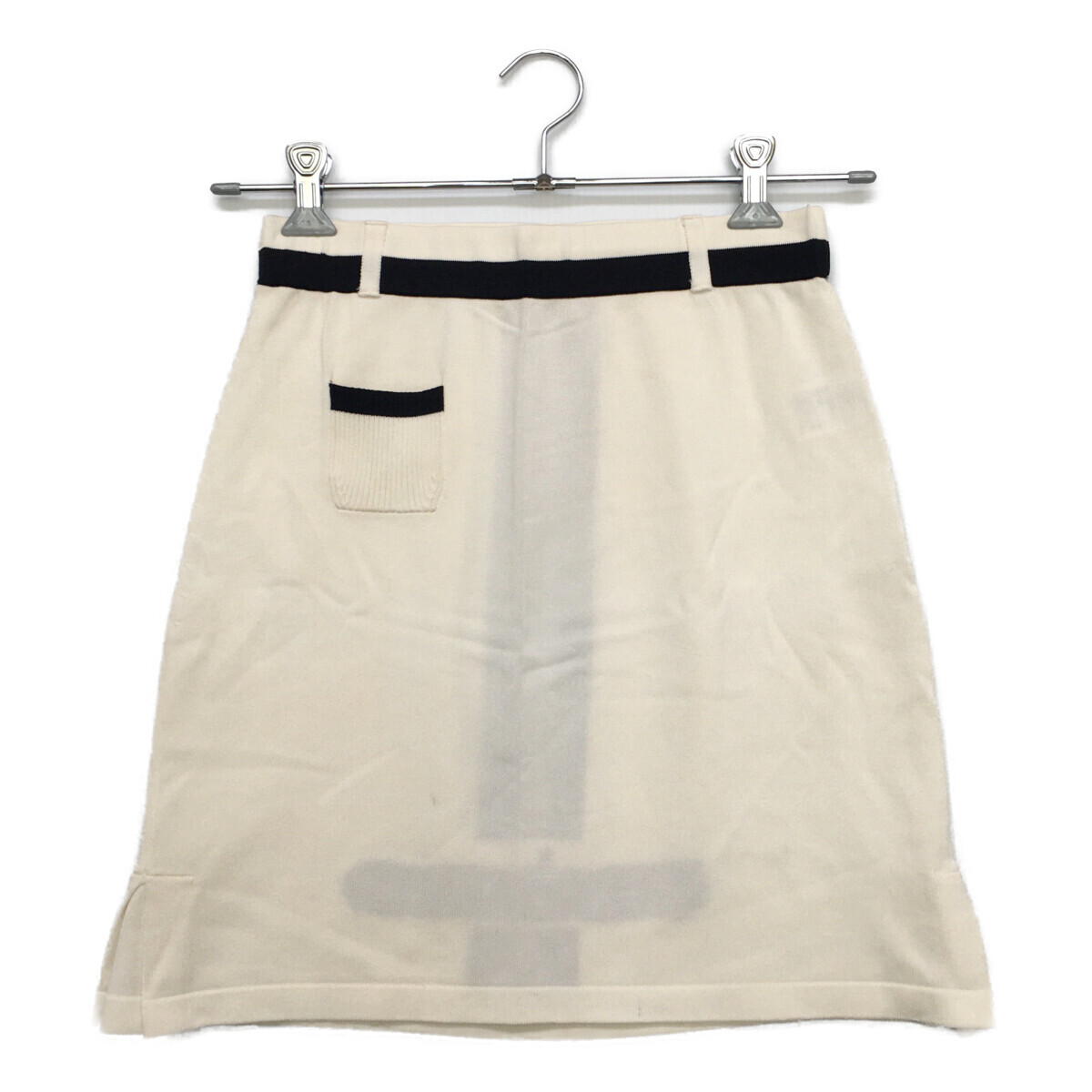 coco 中古【SALE】 アルチビオ archivio レディース スカート 38(M) 白 ホワイト ニット ロゴ レターパックプラス発送可 87838拍卖