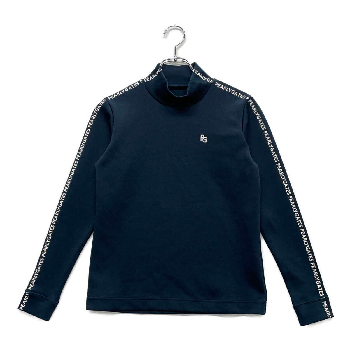 coco 中古【SALE】 パーリーゲイツ PEARLY GATES レディース 長袖 0(S) 紺 ハイネック モックネック レターパックプラス発送可 93683拍卖