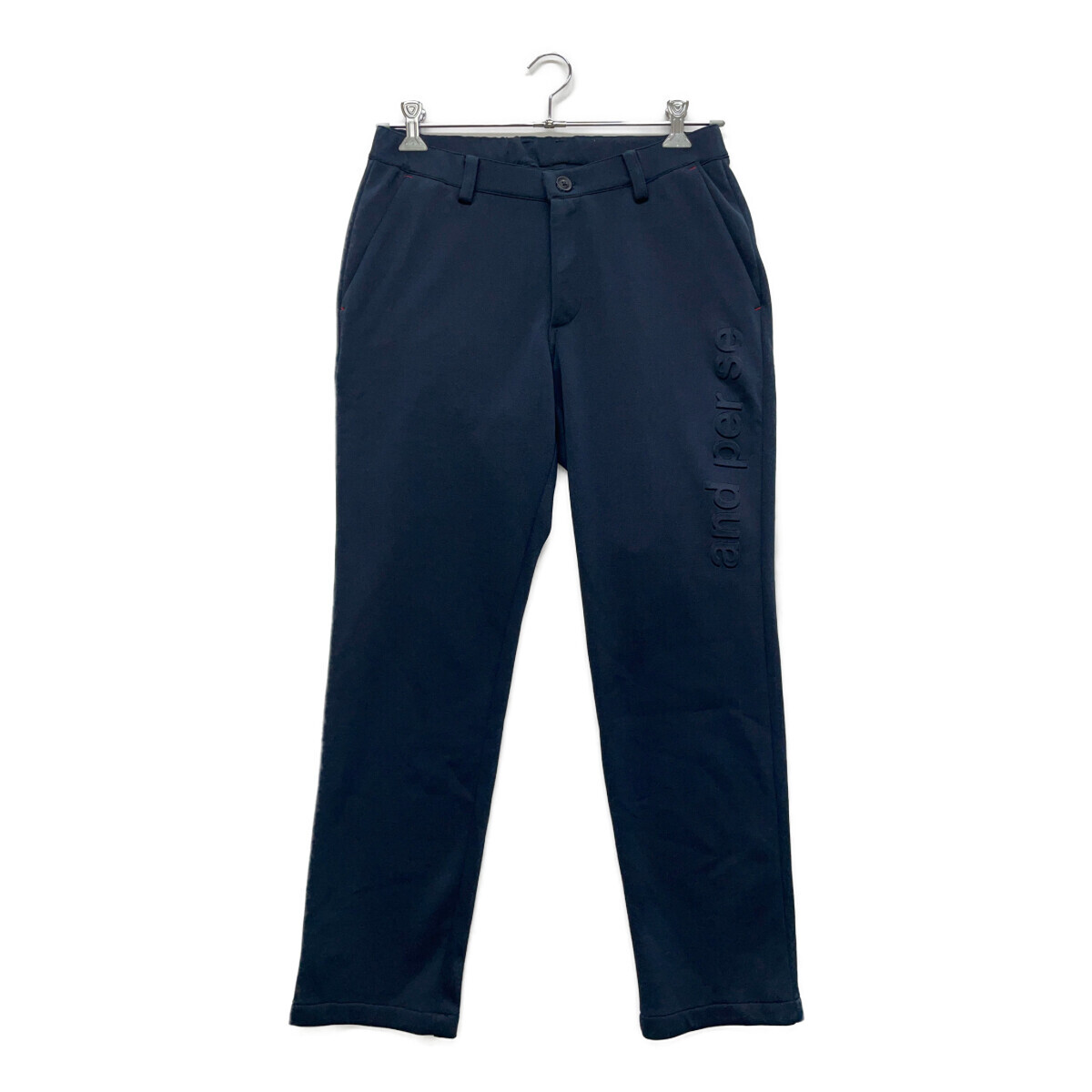 coco 中古【値下げ】 アンパスィ and per se メンズ パンツ L 濃紺 ネイビー シンプル レターパックプラス発送可 93129拍卖