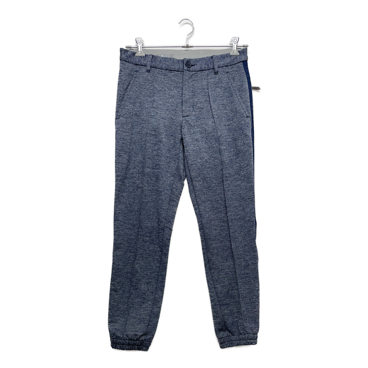 coco 中古 【値下げ】アディダスゴルフ adidas GOLF メンズ ジョガーパンツ M 紺 ヘリンボーン柄 レターパックプラス発送可 91717拍卖