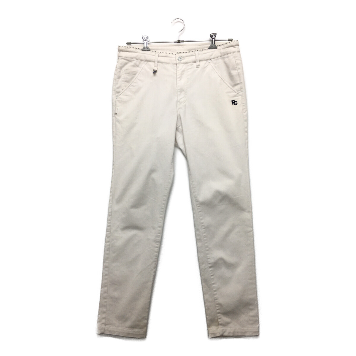 coco 中古【値下げ】 パーリーゲイツ PEARLY GATES メンズ パンツ 6(LL) 白 ホワイト シンプル レターパックプラス発送可 90851拍卖