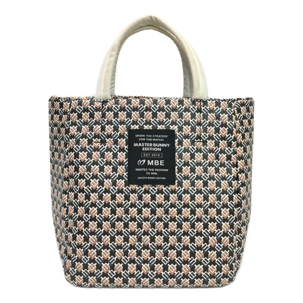 coco 中古【値下げ】マスターバニー MASTER BUNNY カートバッグ ブラック×ブラウン系ロゴ 黒 ロゴ総柄 レターパックプラス発送可 K018126拍卖