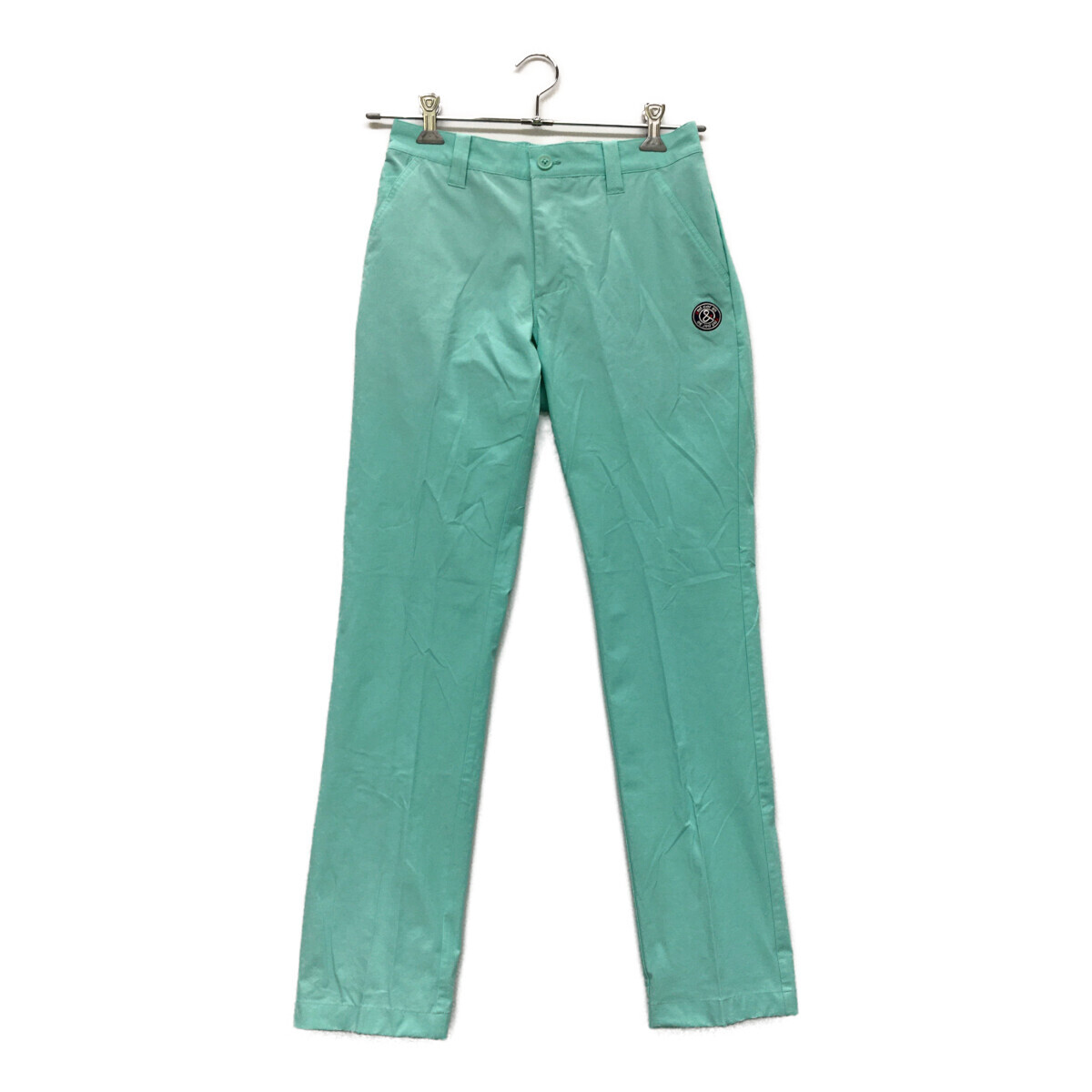 coco 中古【値下げ】 アンパスィ and per se メンズ パンツ M ミントグリーン ロゴ刺しゅう入り レターパックプラス発送可 89918拍卖